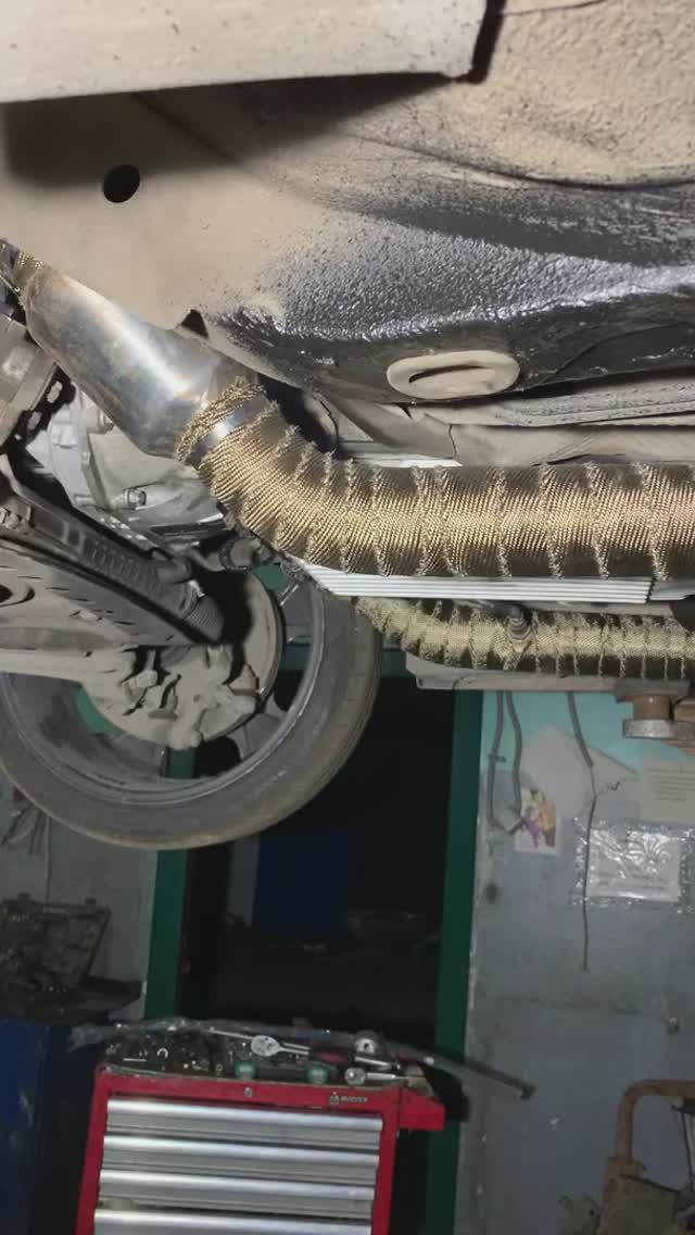 W210 e55 w. kleemann headers & downpipes W210 E55 4matic AMG Solar Orange