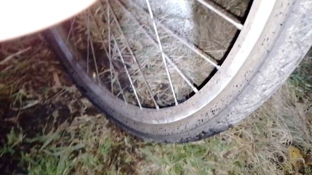 16.11.25. На веломопеде проколол колесо в дороге 😳
