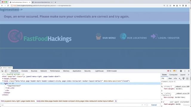 5. Discovering an XSS in a HTML Comment