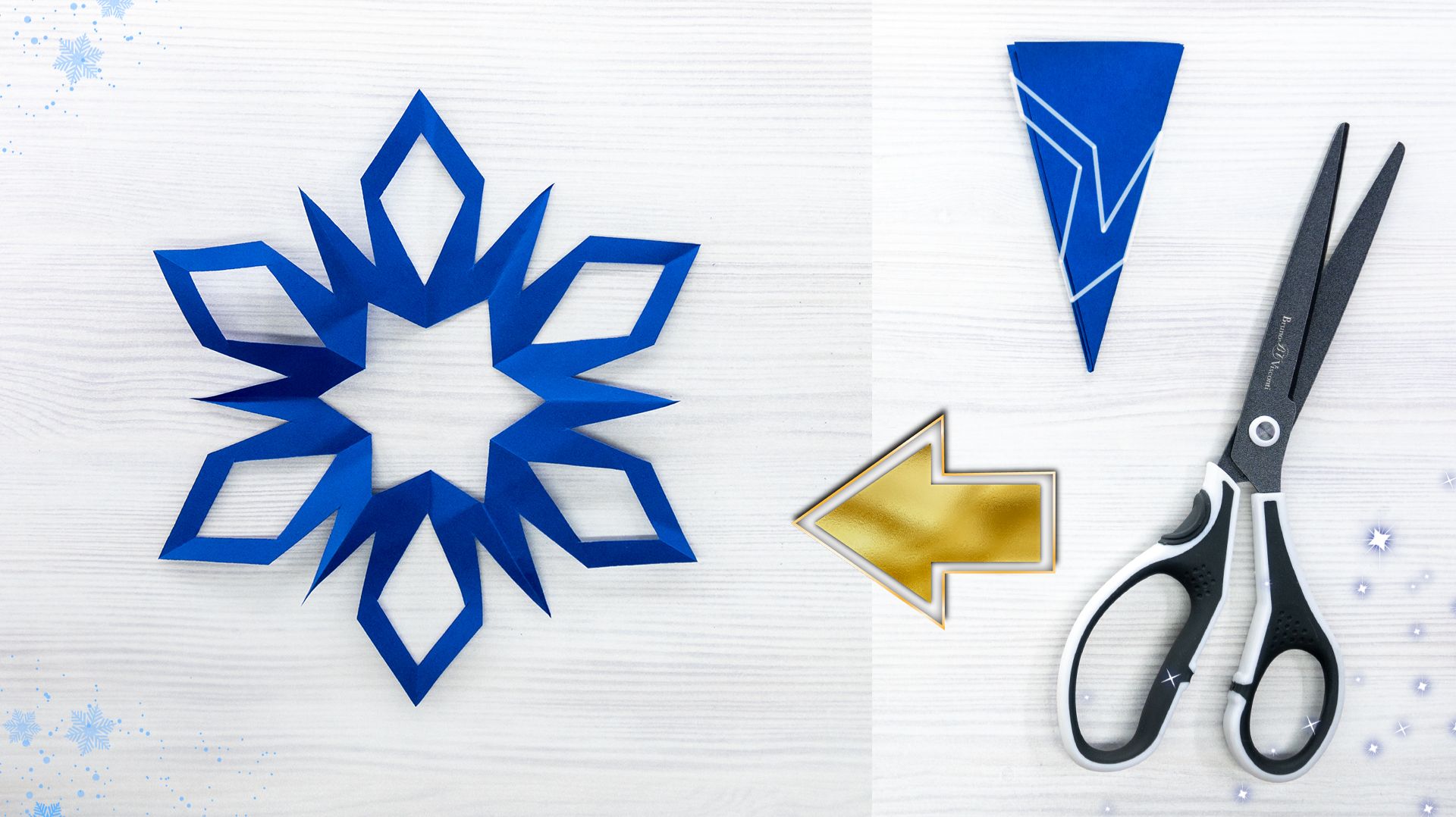 Самая простая снежинка из бумаги, которую вы когда-либо делали