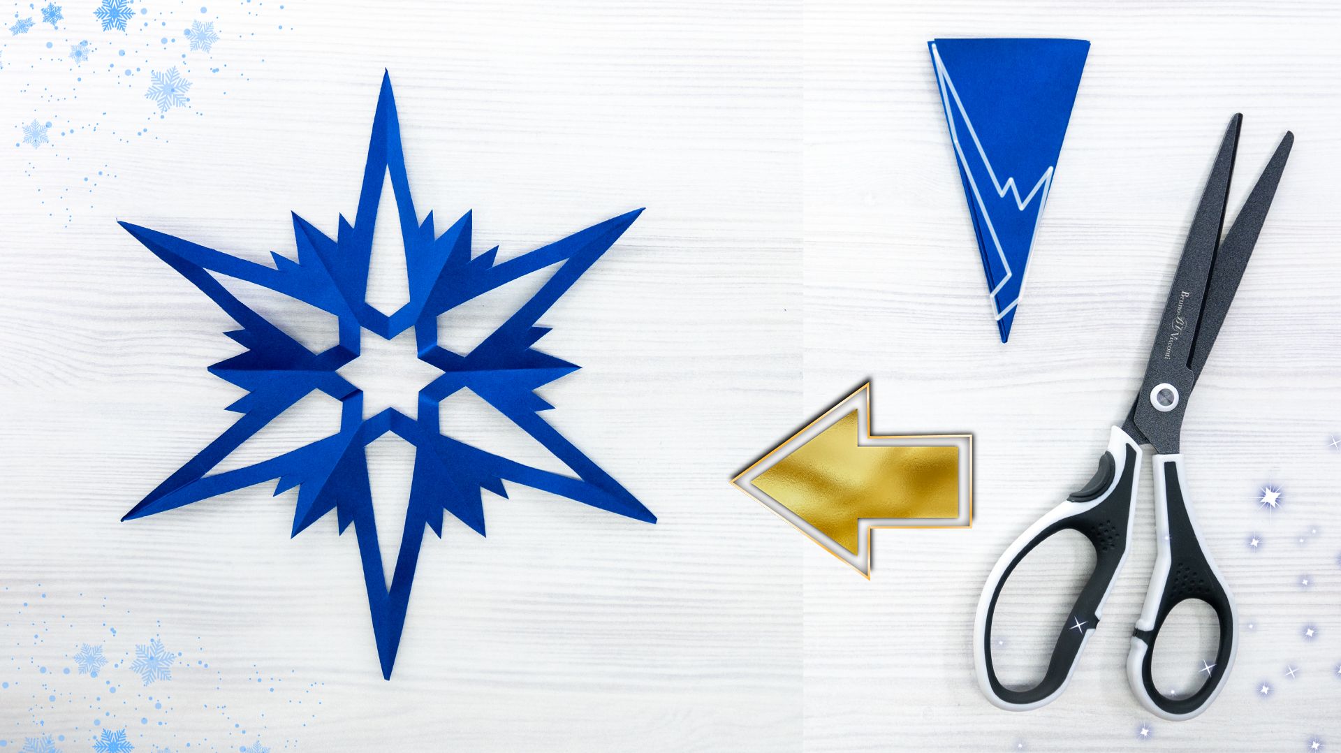 Как сделать красивую снежинку из бумаги формата А4