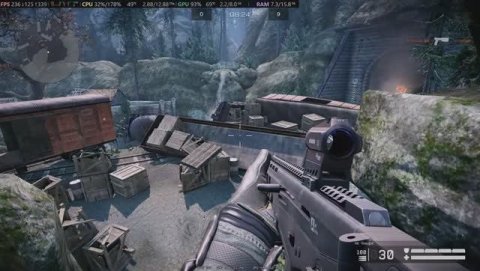 Warface тест RX5700xt Xeon E5-2680v4