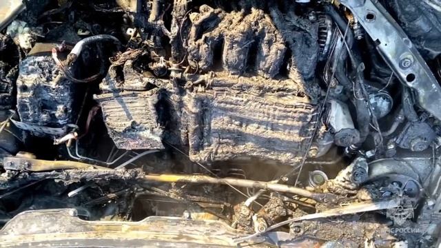 Два боевых расчёта МЧС Амурской области выезжали на тушение автомобиля по ул. Василенко