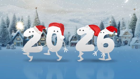 Новогодний футаж - С Новым 2026 Годом!