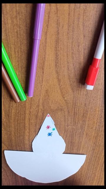 Снеговик - неваляшка из бумаги