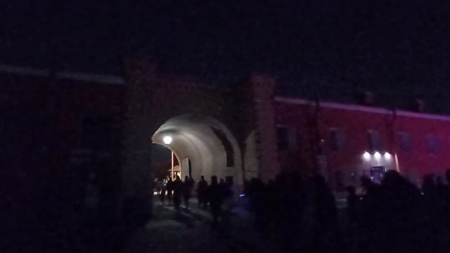 Световое шоу на Никольских воротах