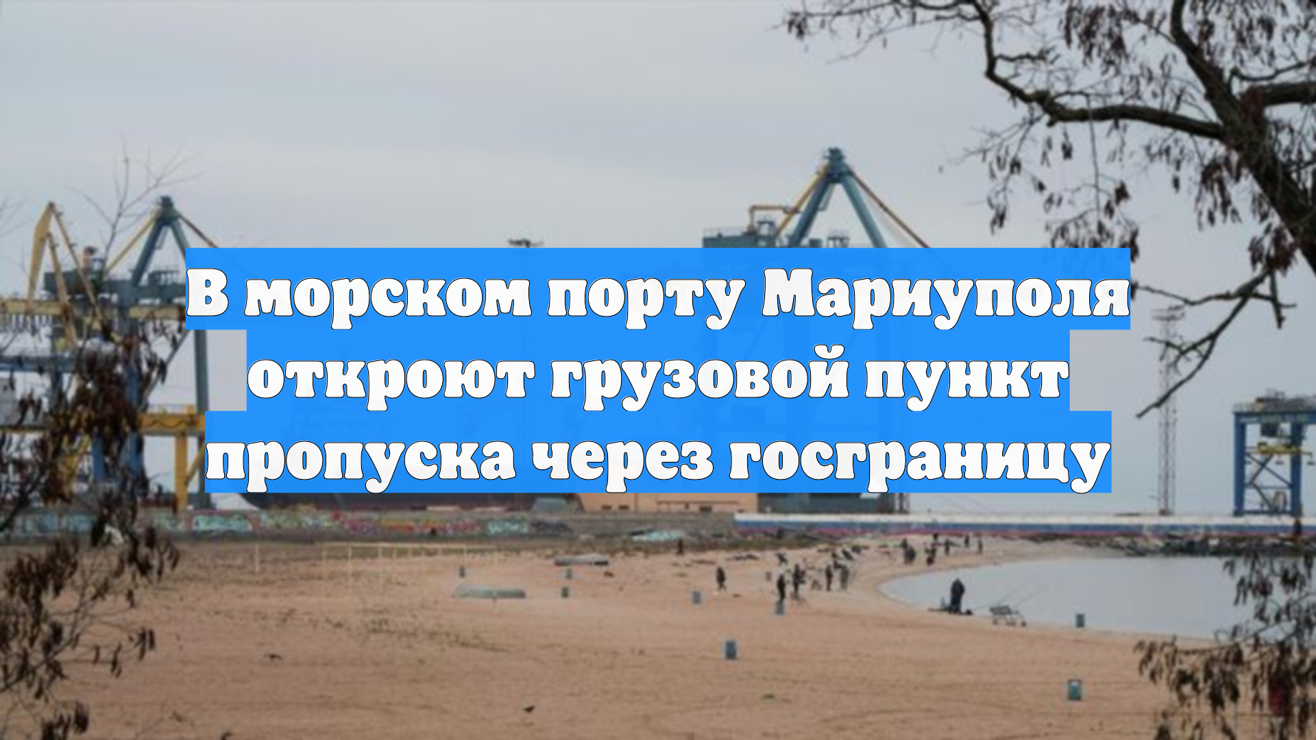 В морском порту Мариуполя откроют грузовой пункт пропуска через госграницу