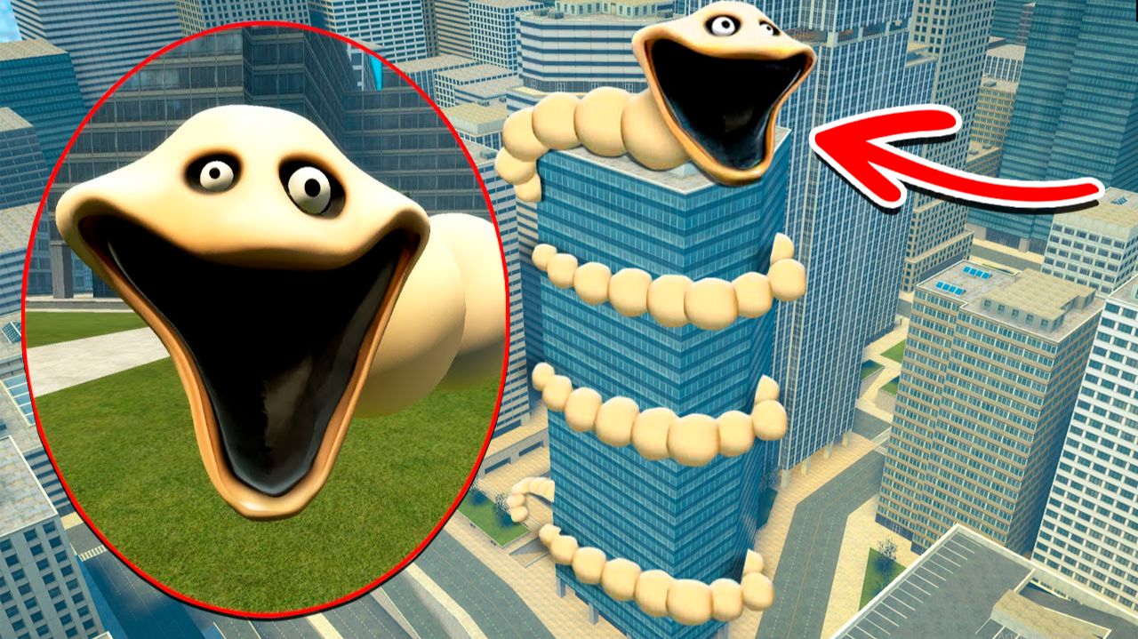 НАСКОЛЬКО БОЛЬШИМ МОЖЕТ ВЫРАСТИ ГОЛОДНЫЙ ЧЕРВЬ? ЭКСПЕРИМЕНТЫ  В Garry`s Mod