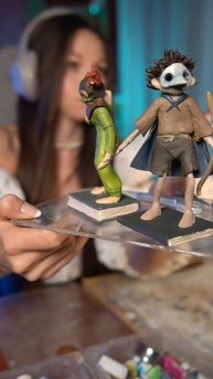 Слепила фигурки на стриме #лепка #фигурки #аполимернаяглина #littlenightmares #crafts