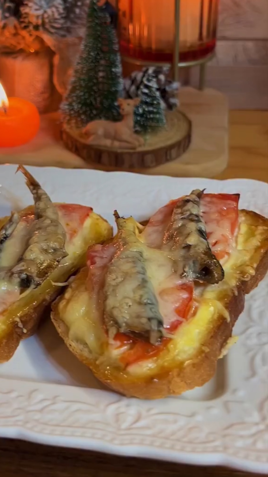 Запеченные бутерброды со шпротами 🥪