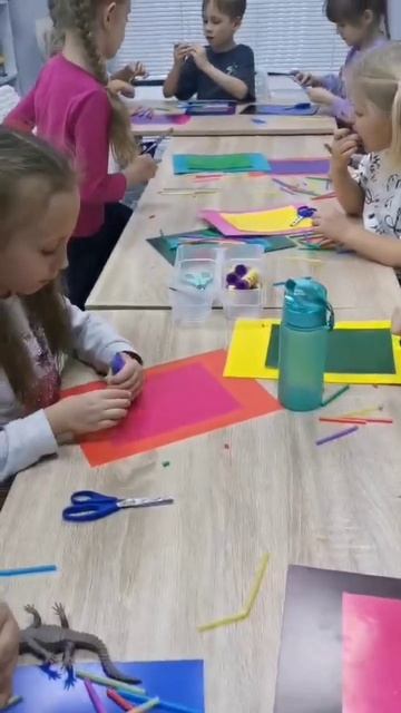 Поделка из трубочек - начало