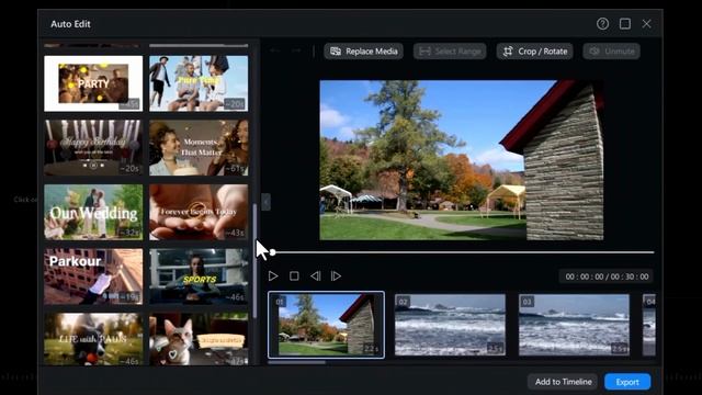 PowerDirector 25...- Сначала ознакомьтесь с функцией автоматического редактирования в PowerDirector