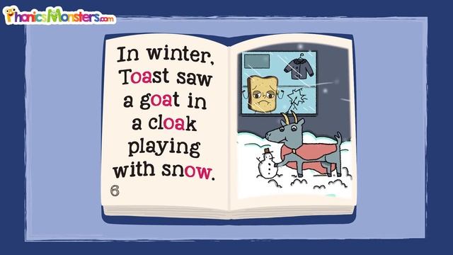 Phonics long -oa-, -ow & Story