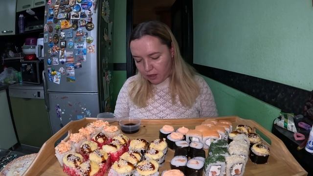 Роллы #мукбанг#еда#вкусно