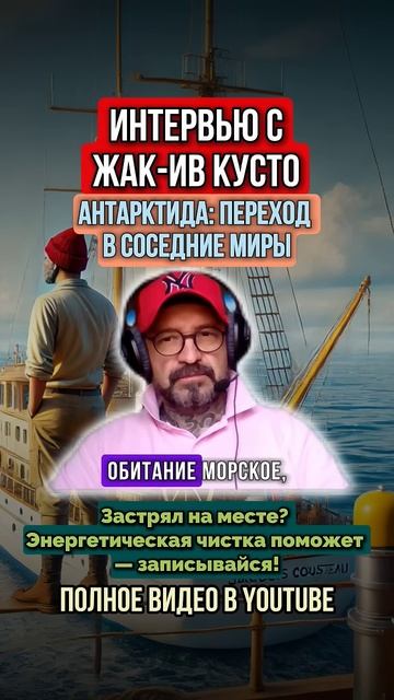 ИНТЕРВЬЮ С ЖАК-ИВ КУСТО. АНТАРКТИДА. ПЕРЕХОД В СОСЕДНИЕ МИРЫ