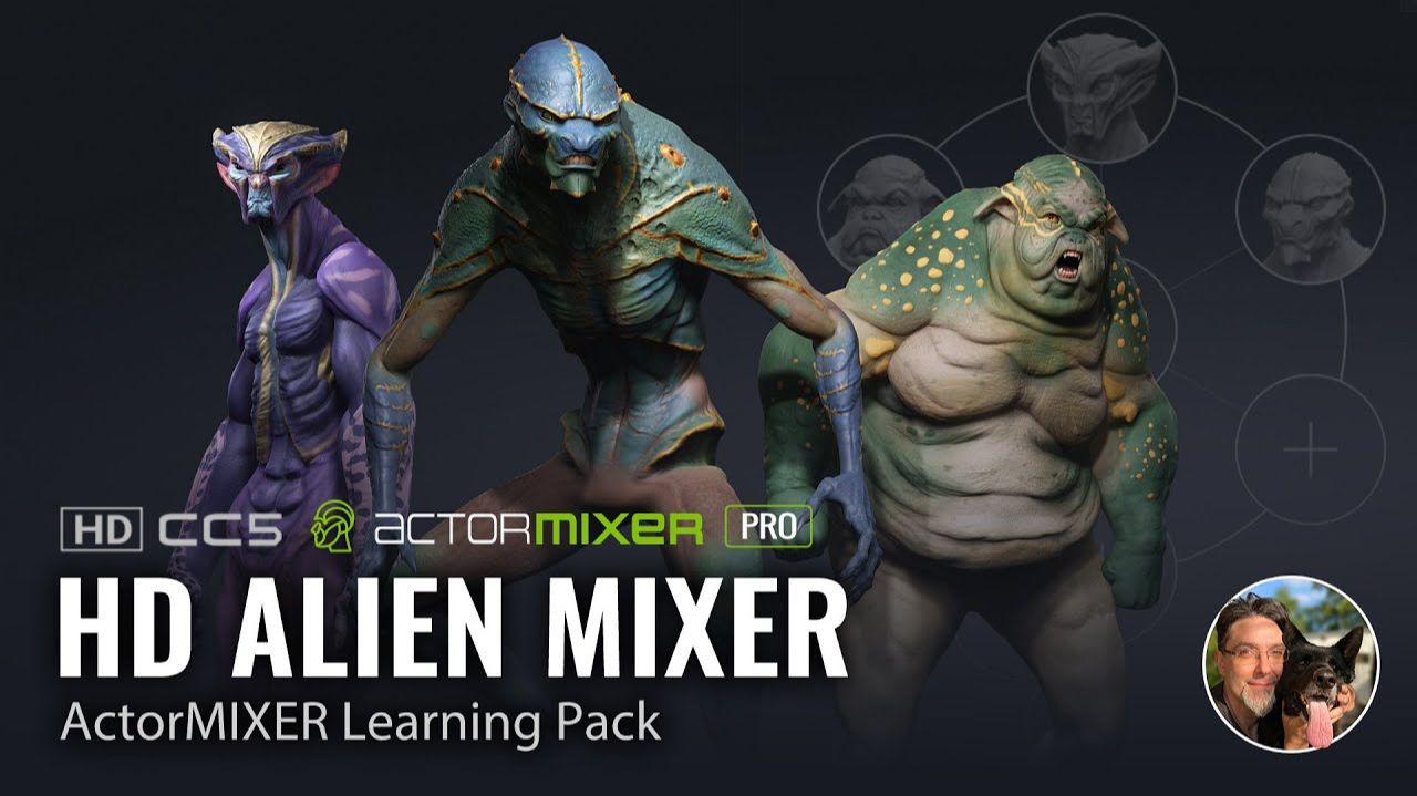 Создайте HD-инопланетян для ActorMIXER | Новые персонажи для Character Creator 5