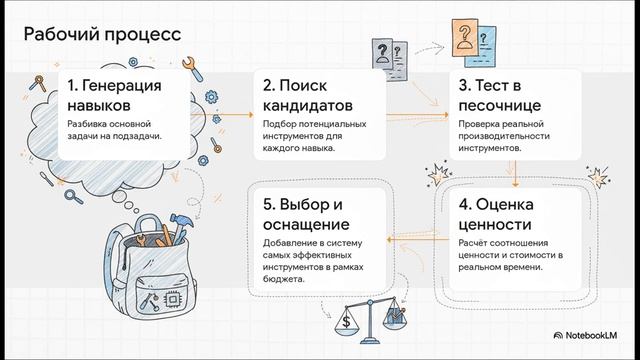 Automated composition of agents: A knapsack approach for agentic component selection