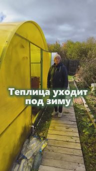 Теплица под зиму