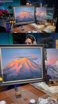 #картина #художник #эльбрус #горы #картинагоры #мастихин #какнарисовать