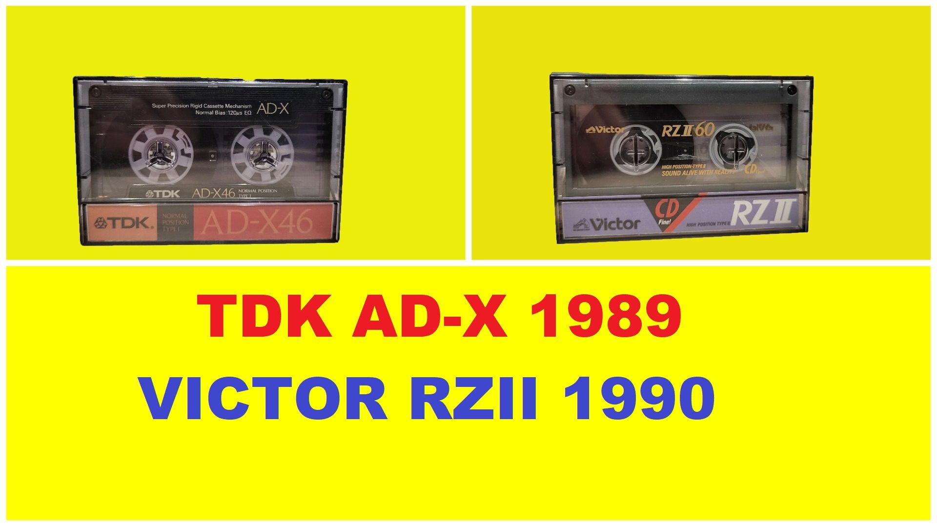 TDK AD-X 1989 и VICTOR RZII 1990! СХОДСТВА И РАЗЛИЧИЯ!