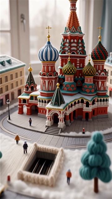 «Вязаные» города России: как уютный тренд захватил соцсети и AI-генерацию Макет Москвы