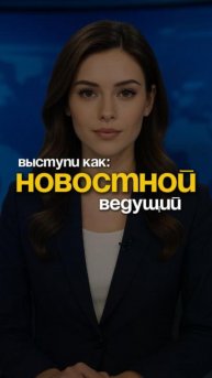 Выступи публично, как ведущая новостей