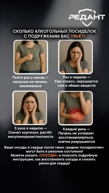 Сколько алкогольных посиделок с подружками вас