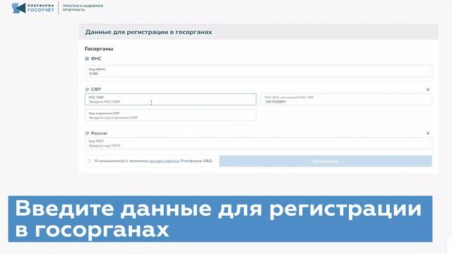 Платформа Госотчёт_старт работы