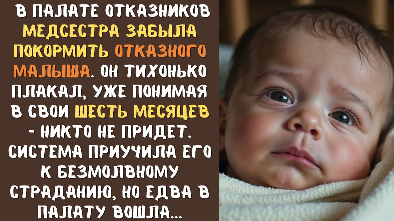 Медсестра ЗАБЫЛА покормить ОТКАЗНОГО малыша в палате отказников и он беззвучно плакал совсем один...