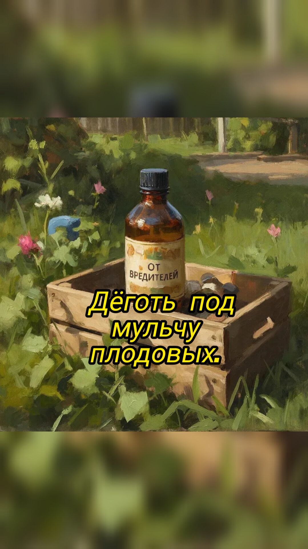 Дëготь в помощь саду.