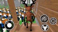 Играем за оленя против армии игроков в «99 ночей в лесу» Анимация Роблокс
