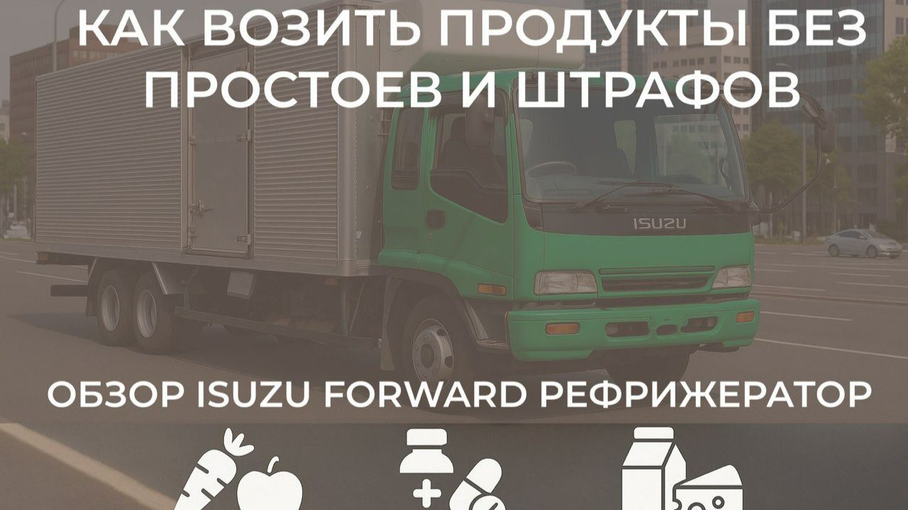 Как возить продукты без простоев и штрафов | Обзор Isuzu Forward рефрижератор