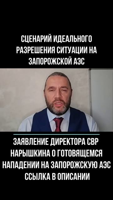 2025.11.21 сценарий идеального разрешения ситуации на Запорожской АЭС