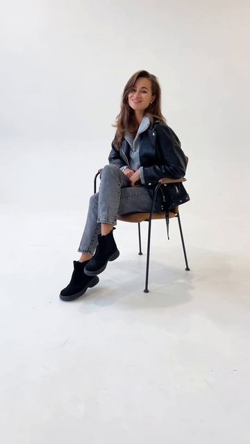 Челси ED'ART 332.927'bl. Черная замша