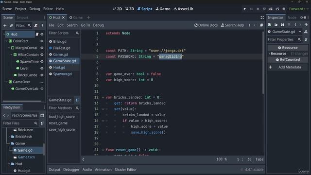 7 - Game 2 Jenga (sort of) - 26 - Encrypting Scores