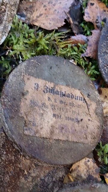 Немецкие баночки, раскопки по войне