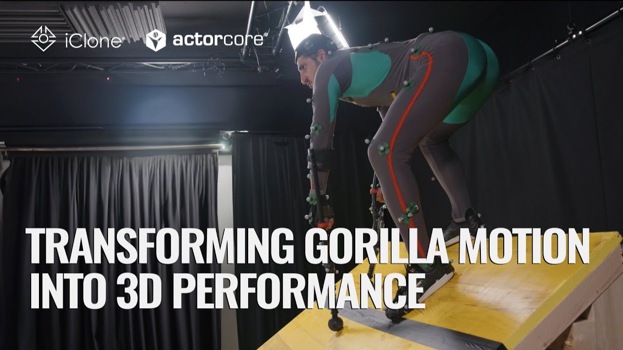 Создание 3D-анимации гориллы: как оживить зверя в движении | iClone & ActorCore