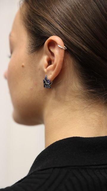 Серьги Орхидеи