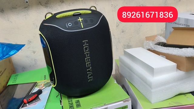 Колонка Hopestar Partybox 600 300 Ватт черная с 2 Микрофонами ✅ Мини обзор в Краснодар 🔥