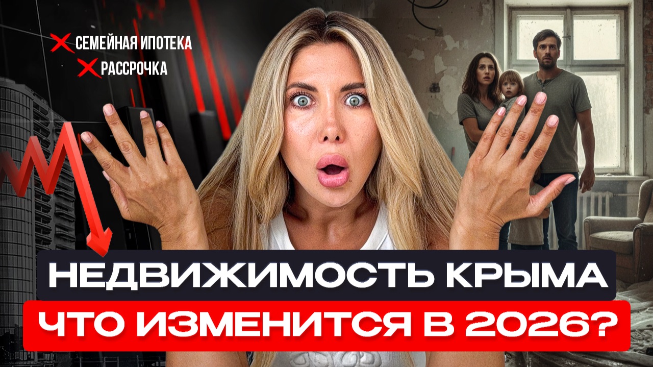 Семейная ипотека. Квартиры в рассрочку. Как изменится рынок недвижимости Крыма в 2026 году