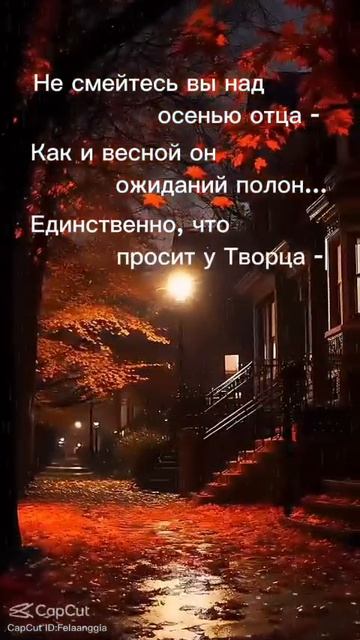 Момынов А.А. "Не смейтесь вы над осенью отца" #поэзия #музыка