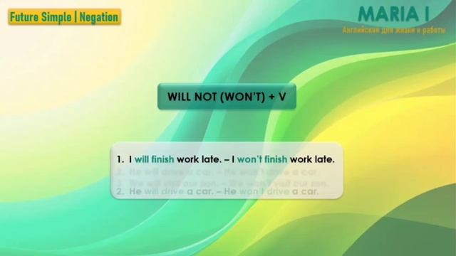 1.3 Future Simple (English Tenses)