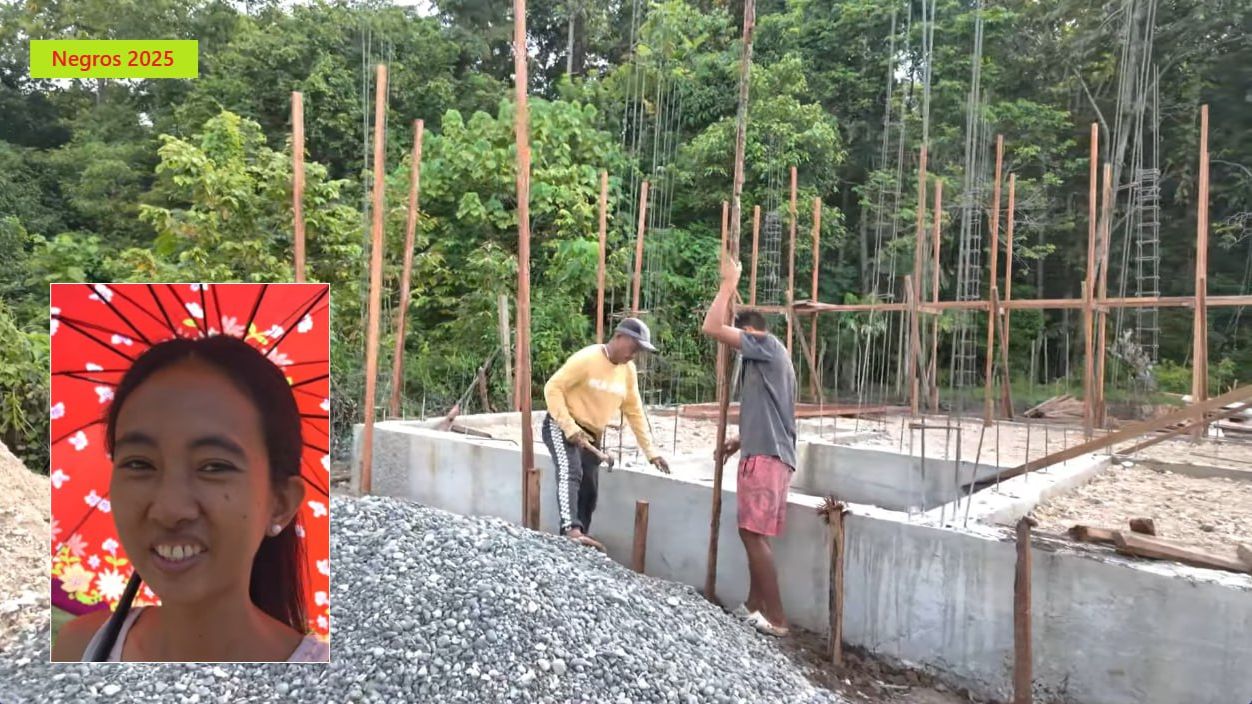 Филиппинка на русском. Стройка. Начали заливать опоры.