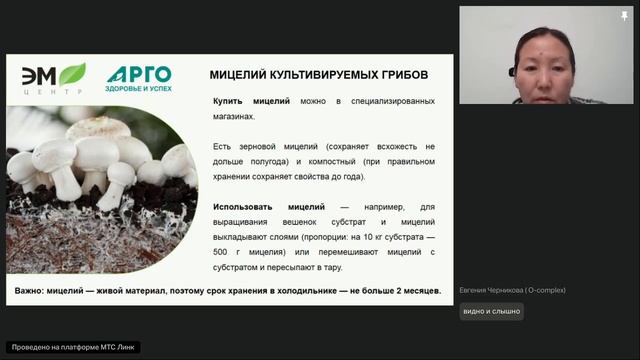 ЭМ-технологии при культивировании грибов