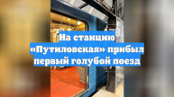 На станцию «Путиловская» прибыл первый голубой поезд