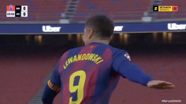 ГОООООЛ 🇪🇸 Чемпионат Испании | 13-й тур  🇪🇸 «Барселона» 1:0 «Атлетик» 🇪🇸  ⚽️ Гол: Левандовски