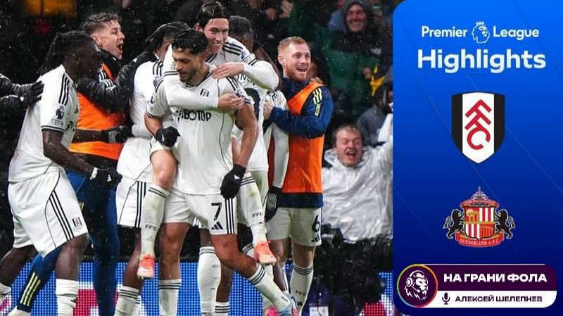 Обзор матча 12 тура Английской Премьер-Лиги НА РУССКОМ. Фулхэм-Сандерленд
