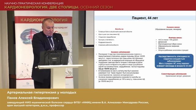 Панов А.В. Артериальная гипертензия у молодых. 15.11.2025 СПб. Кардионеврология. Осенний сезон
