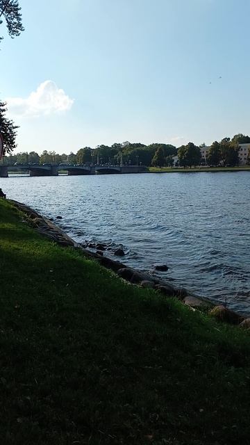 Спокойный вечер в парке Питера