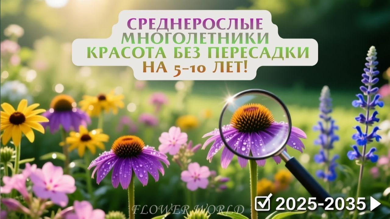 Среднерослые многолетники: красота без пересадки на 5–10 лет!💐